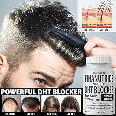 Finanutride الطبيعية DHT حاصرات وكبسولات نمو الشعر - منع تساقط الشعر ، تحفيز الجريبات ، علاج النشوة الملكية