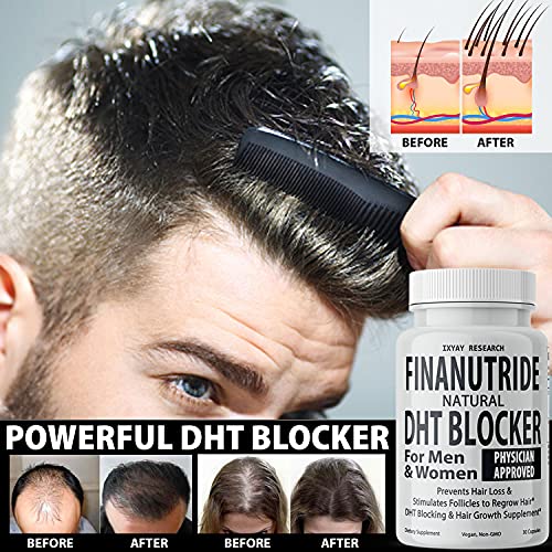 Finanutride Natural Dht Blocker & Hair Growth Capsules To Prevent Hair Loss, Stimulate Hair Follicles, Stop Hair Loss, Regrow Hair. Proprietary Anti-Hair Loss, Hair Regrowth Treatment & Vitamin Pills #TOP2