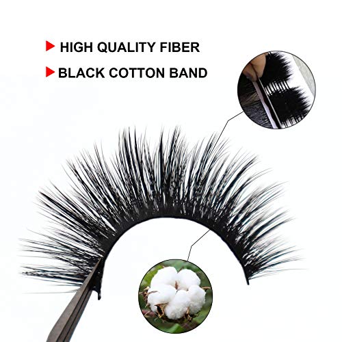 Losha 3D False Eyelashes Full Strips 16Mm Natural Long Faux Mink Lashes| Reusable Eyelash Extension| 100% Handmade & Cruelty-Free| 10 Pairs Lashes Pack #TOP4