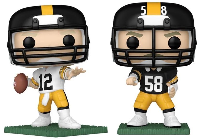 Funko Terry Bradshaw/Jack Lambert (Pittsburgh Steelers) Pop! NFL Legends Combo (2)