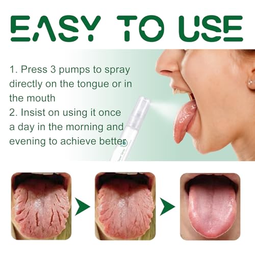 Wootapson Tongue Repair Spray, Spray De Réparation De La Langue 30ml, Serum Soins Bucco-Dentaires, Nettoyage En Douceur, Fraîcheur Immédiate, Élimination Des Mauvaises Odeurs, Apaisement De La Bouche – vue 2