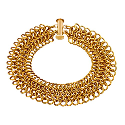 Weave Got Maille Kit de Bracelet européen 4 en 1 Chainmaille Doré