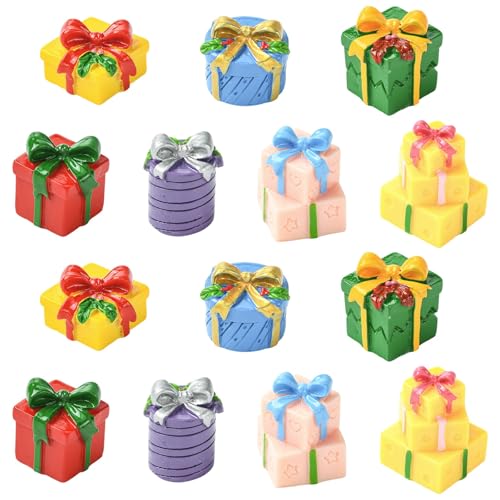 Accessoires de jardin féérique et figurines miniatures de Noël en résine pour loisirs créatifs