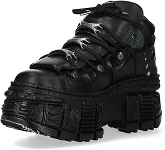 Amazon.com | New Rock WALL106-S12 Mens Black Leather Platform Amazon.com | New Rock WALL106-S12 Mens Black Leather Platform