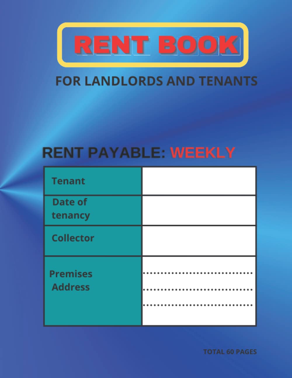 RENT BOOK FOR LANDLORDS AND TENANTS