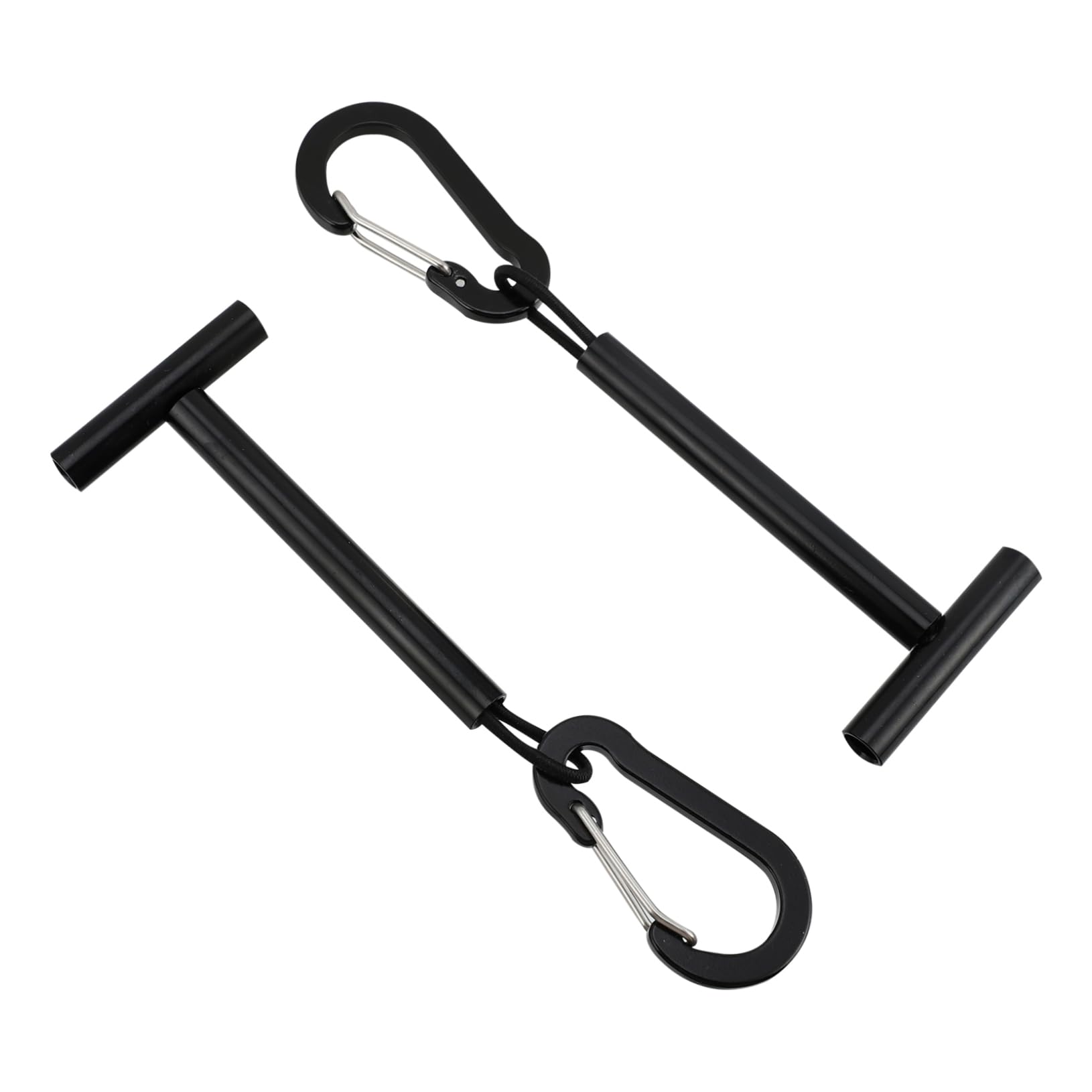 Abaodam Fishing Line Counter Spooling Tippet Line Holders Set Aluminum Rod Holder Elastic Rope Loop Attach to Vest or Bag