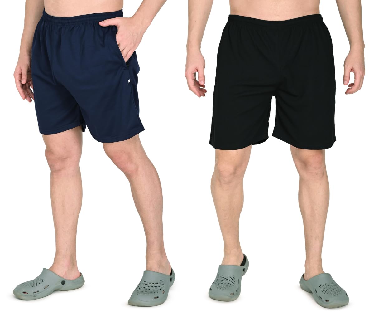 truness Plus Size Men's Cotton Boxer Shorts with Pocket, Ultra-Light Dryfit Material, Pack of 2, Size S-6XL, Made in India-picture-0