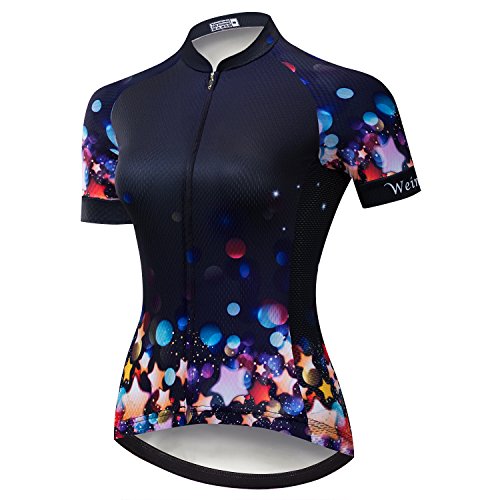 Conjunto de shorts femininos de ciclismo e jérsei de ciclismo com manga curta e jérsei respirável 3D