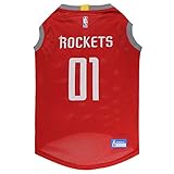 Pets First NBA HOUSTON ROCKETS DOG Jersey, Medium - Tank Top Basketball Pet Jersey