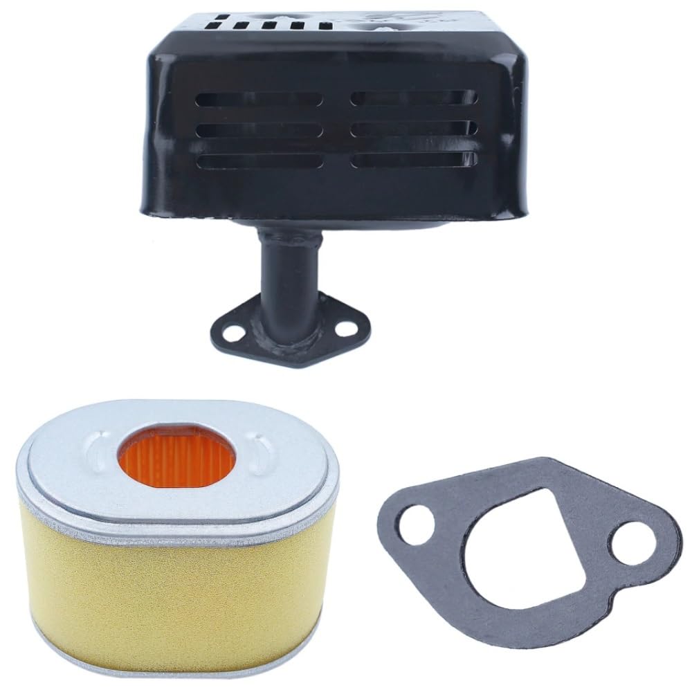 Kit de bujías de Filtro de Aire silenciador Apto for Motor GX160 GX200 GX120 GX140P 212 173 18310-ZE1-821 18310-ZE1-900 18310-ZF1-000