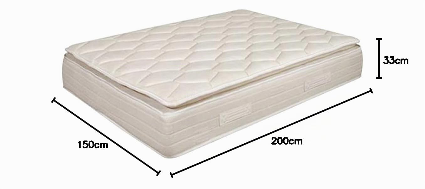 PIKOLIN Colchón de Muelles Normablock Pillow Top con Topper Integrado una Cara CM11046 Firmeza Media con Altura 33 cm Confort con Efecto Micromasaje