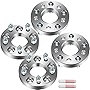 cciyu spacers 5 Lug 4PCS 1 inch 25mm Thick 5x110 to 5x4.5(5x114.3mm) Wheel Spacers Adapters Compatible for 2014-2017 for Cherokee|2013-2016 for Dart|2004-2012 for Malibu