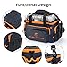 Calamus Fishing Tackle Bags - Fishing Bags for Saltwater or Freshwater Fishing - Rip-Stop PE - Padded Shoulder Strap - Pliers Storage -Orange