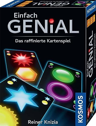 Kosmos 682231 Einfach Genial - Das raffinierte Kartenspiel, Spannendes und kurzweiliges Strategiespiel mit einfachen Regeln, Gesellschaftsspiel für unterwegs ab 8 Jahre für 2-4 Personen