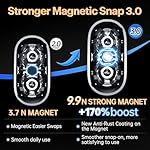 Metal Mini Shaver for Men - Travel-Friendly Portable Alloy Electric Rotary Beard Razor for Face, Gift, Wet/Dry IPX7 Waterproof Cordless USB-C Rechargeable, Upgraded RX40, Mini Pro 3.0 - Image 3