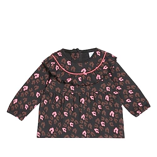 Image of miniklub Baby Round Neck Full Sleeve Knitted Cotton Top (Brown Color)
