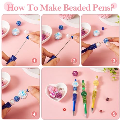 Bolígrafos con cuentas Beadthoven para escribir con comodidad y estilo 4