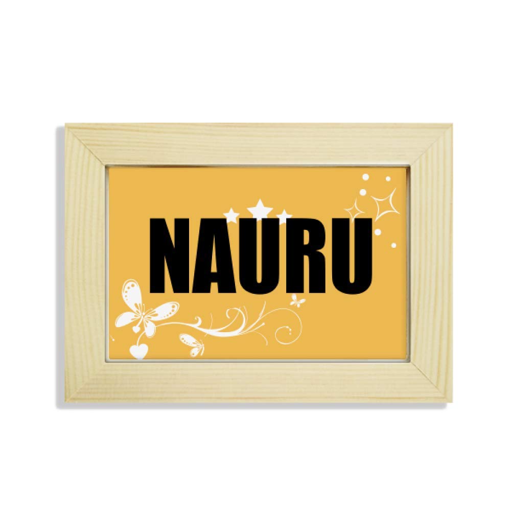 Nauru pintura de flores cuadro decorativo escritorio de madera marco de fotos para mesa de despacho