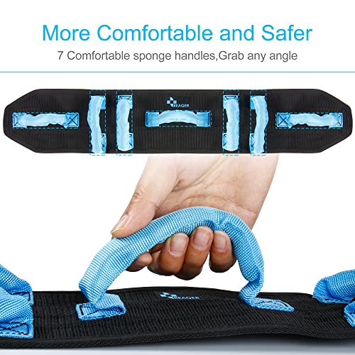 Reaqer Transfer And Walking Gait Belt With 7 Handles For Patient Care(Adjustable Waist Circumference:31"~51") #TOP5