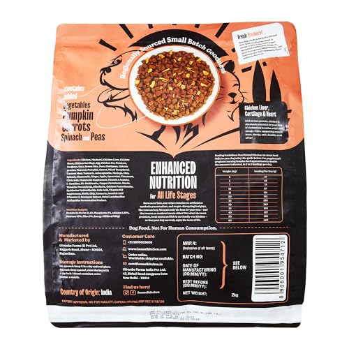 Kennel-Kitchen-Air-Dried-Dog-Food-2-Kgs-Chicken-Mackerel-Recipe-Premium-Dry-Dog-Food-for-Adult-Puppy-Kibbles-for-Dogs-with-Enhanced-Nutrition