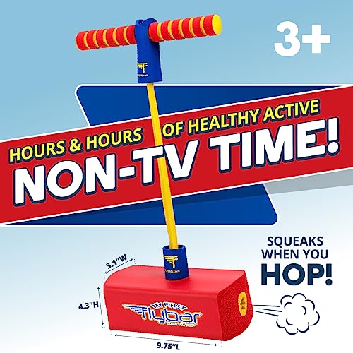 Flybar My First Foam Pogo Jumper For Kids Fun And Safe Pogo Stick For Toddlers, Durable Foam And Bungee Jumper For Ages 3 And Up, Supports Up To 250Lbs (Red) #TOP3