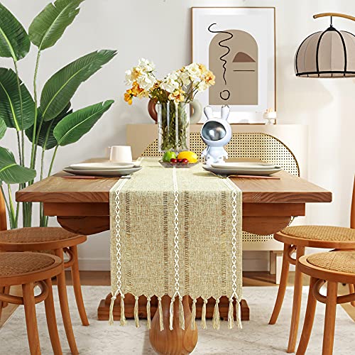 Trhillsbrad Boho Table Runner Macrame Table Runner...