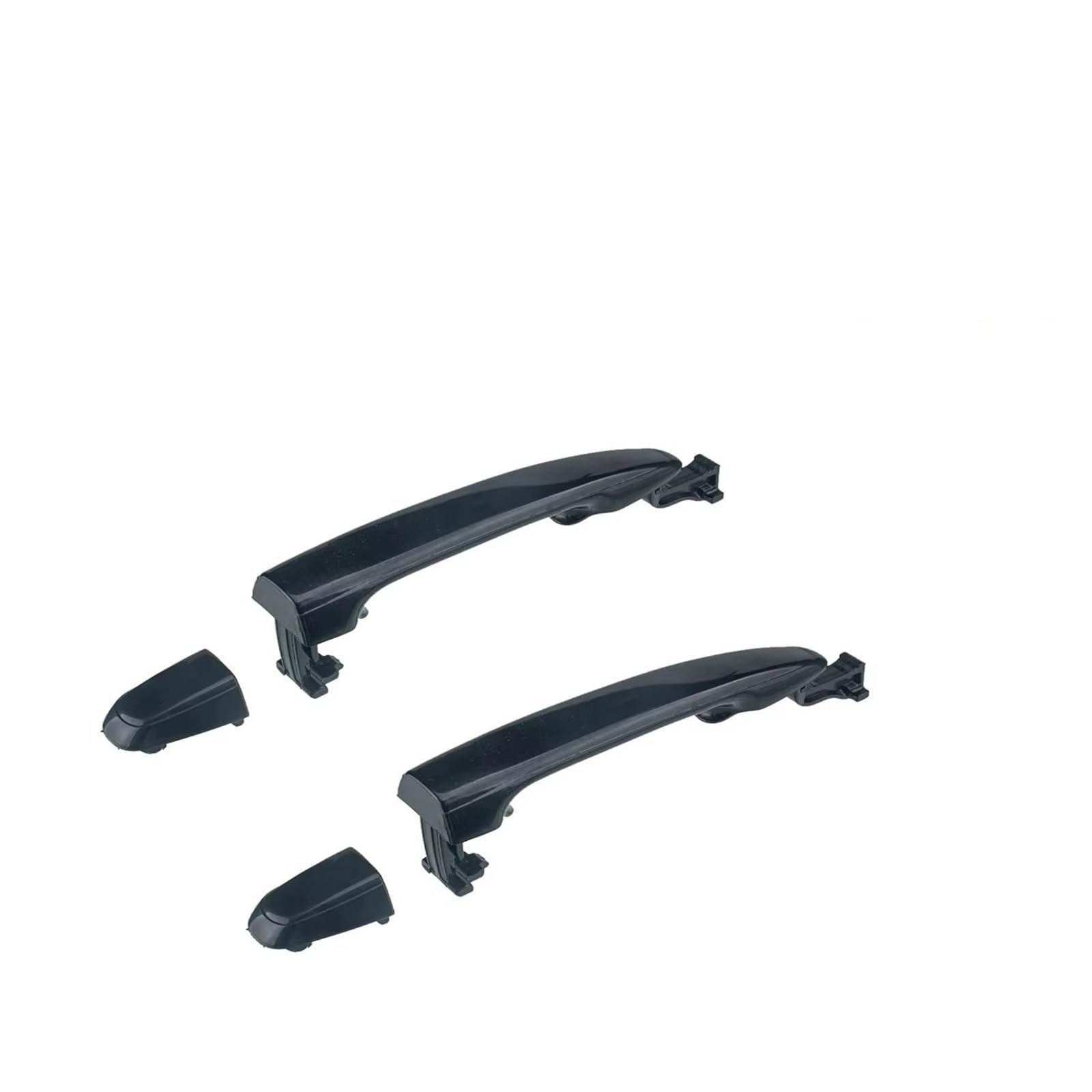 Dbckls 2Pcs 1Set Vehicle Exterior Outer Door Handle For Toyota For Sienna 2004 2005 2006 2007 2008 2009 2010 69213-08020 Rl 69227-08040 Rr Exterior Door Handle Black(2Pcs 1Set)