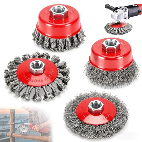 Brosses métalliques pour meuleuse d'angle M14 : la solution contre la rouille et la calamine