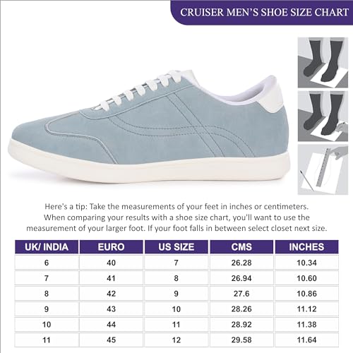 Image of Cruiser Sneaker for Men | Lightweight & Comfortable | Stylish Lace-Up Casual Footwear with Cushioned Insole | Perfect for Versatile Outfits 2641