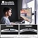 Quntis Curved Monitor Lampe 45cm Monitor Light Bar mit Touch Control & Fernbedienung, Bildschirmlampe mit Auto-Dimmen, Antiblaue blendfreie platzsparende Schreibtischlampe Augenschutz PC Lampe Büro