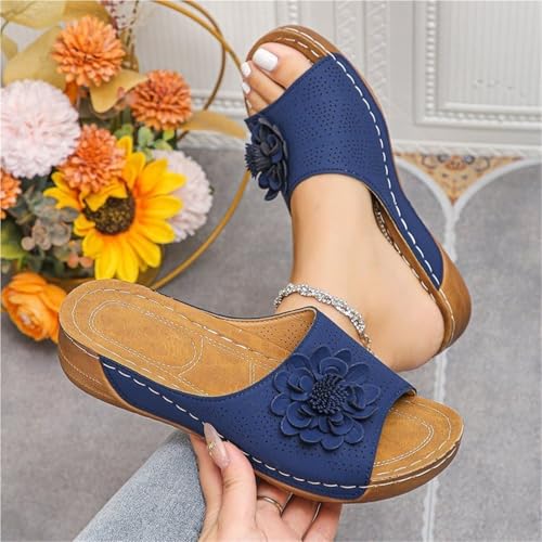 Shoes For Women Summer Fashion Platform Sandals Casual Beach Shoes Wedge Comfortable Slip On2