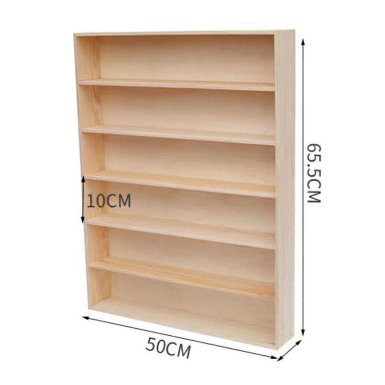 Yajuyi Vetrina in legno Decorazione Vetrina Espositore a 6 strati Scatola portaoggetti per collezioni Piccoli oggetti Mini giocattoli Modello di