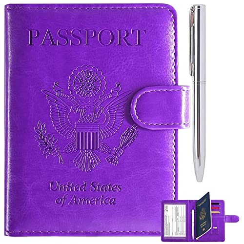 RSAquar Unisex RFID Passport & Vaccine Card Holder