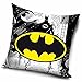 Federa Batman logo copri cuscino 40 x 40 in poliestere con stampa DC comics.