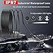 Borescope, Endoscope 3-in-1 USB HD Inspection Camera with 16.5FT Semi-Rigid Snake Cable, 8mm Waterproof IP67 Industrial Endoscope for Android, iOS and PC