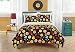 Emoji Pals Bling Bed in A Bag Reversible Comforter Set,Black, Full