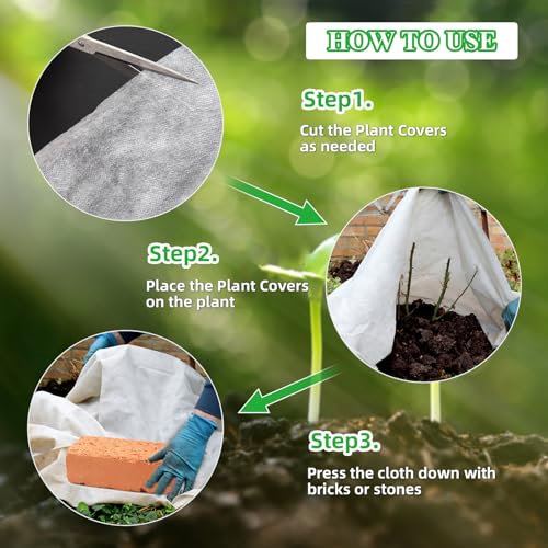 AVELOTUUG Plant Covers Freeze Protection, 10ft×50ft Frost Blankets for Outdoor Plants, 1.1oz/yd² Garden Fabric Plant Floating Row Cover, Winter Frost Cloth Plant Freeze Protection for Cold Weather by AVELOTUUG - Image 7