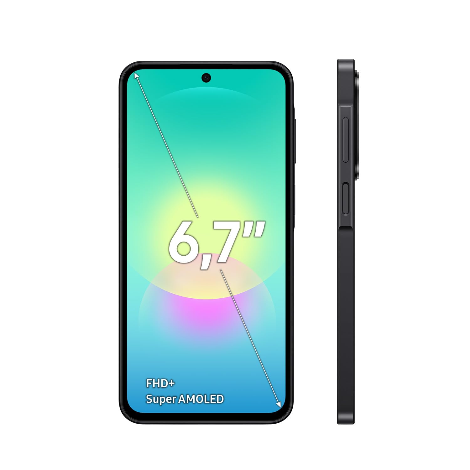Samsung Galaxy A27 5G Smartphone mit KI-Funktionen, Handy, Black, 128 GB | Circle to Search, Objekt-Radierer, Sprachtranskription, Dreifach-Kamerasystem, IP64, 5000-mAh-Akku, 6 Betriebssystem-Updates
