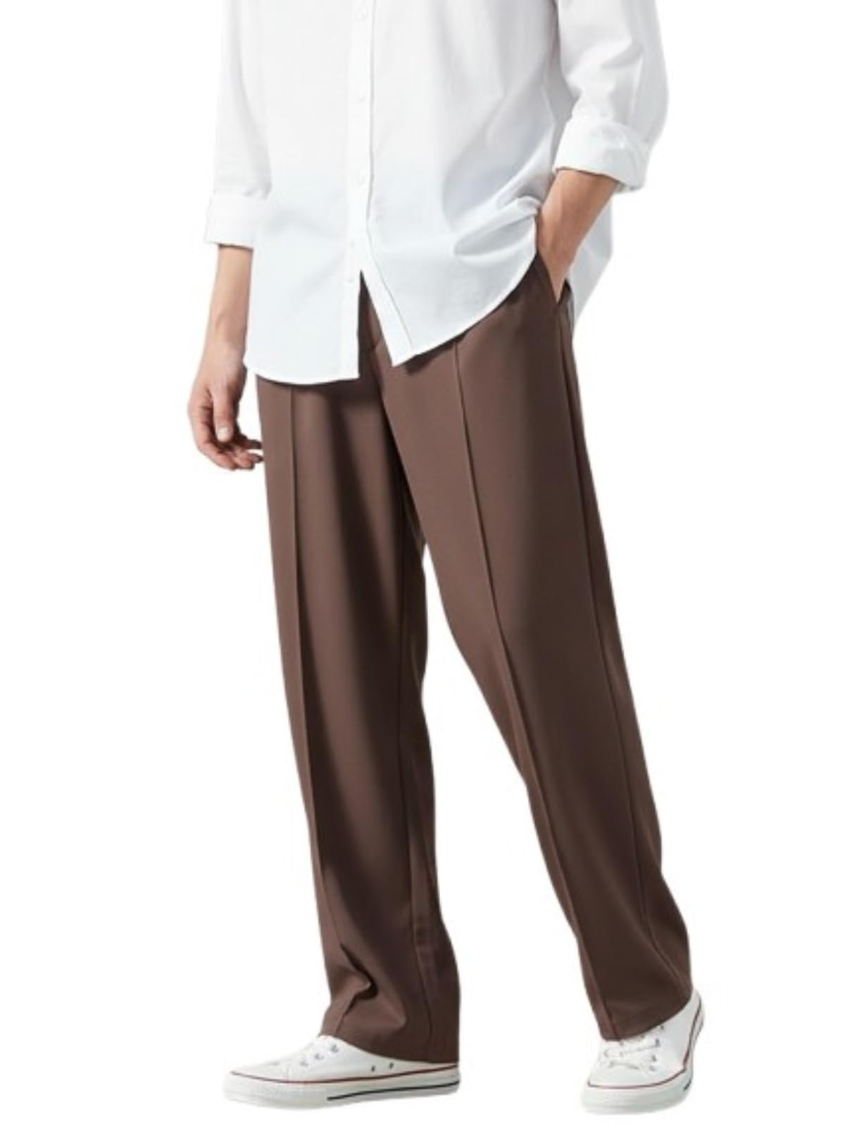 Men's Wide Leg Flared Track Pants | Korean Style Loose Fit Baggy Trousers | Multicolor Relaxed Fit Joggers Casual | Streetwear Bootcut Loungewear-image-45