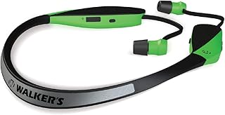 Walker's Razor x Neck Hearing Enhancement/Retractable Ear Buds High Viz Green - Walker's