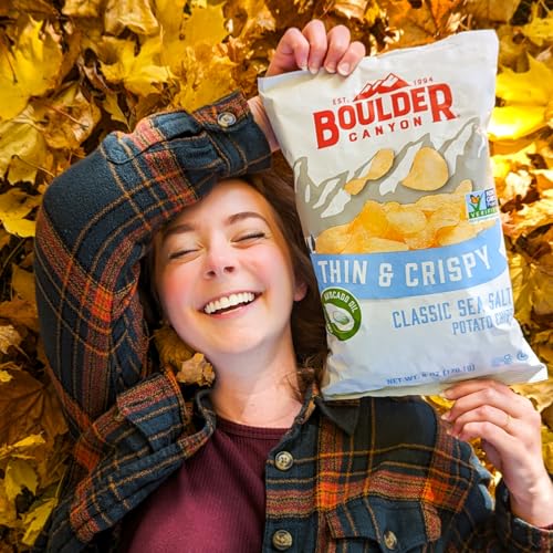 Image of Boulder Canyon Thin & Crispy Classic Sea Salt Potato Chips, 6 OZ