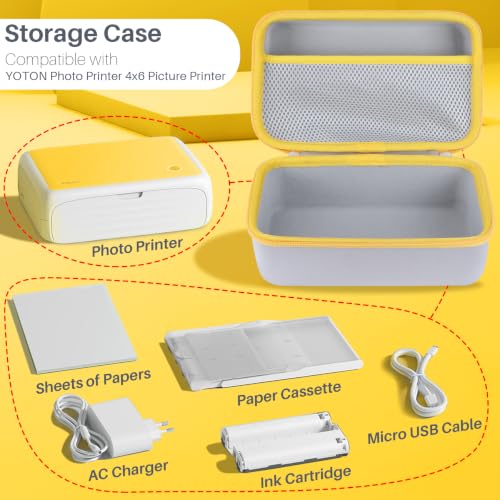 Image of Storage Case Compatible with YOTON Photo Printer 4x6 Picture Printer