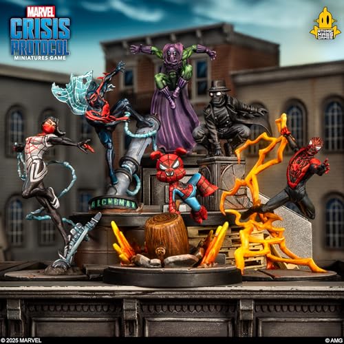 Marvel Crisis Protocol Silk Spider-Ham y Spider-Man Noir expansión de miniaturas en español 4