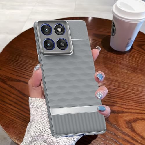 Image of Outlouders Back Cover for Moto Edge 60 Stylus 5G | Full Camera Protection | TPU Soft Flexible Shockproof Bumper Case (Grey)