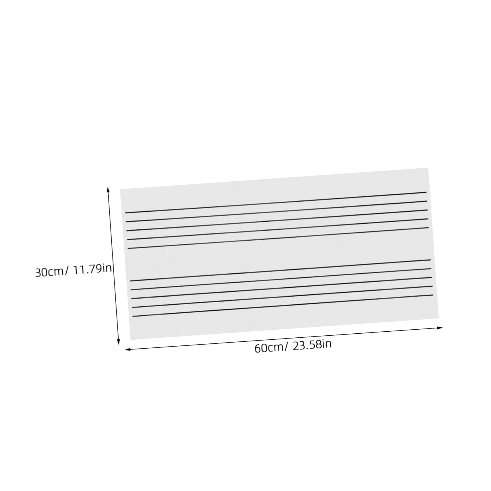 Magnetisches Musiknoten Whiteboard Notenzeile Tragbar Wiederverwendbar Trocken Abwischbar Robust Weiches Material Für Musikunterricht Klassenzimmer Persönliche Nutzung