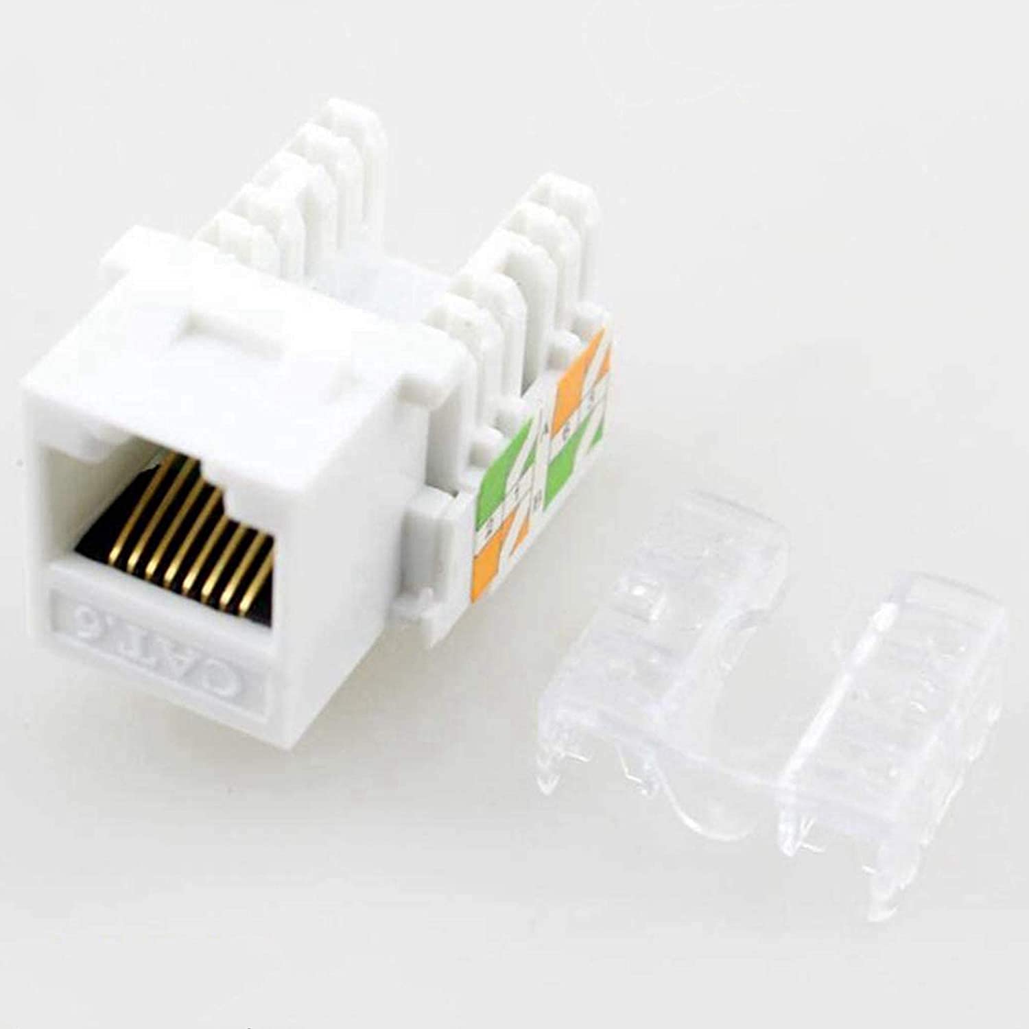 Amazon | Yankok [Cat6 RJ45 キーストーンジャック] メス - 110 パンチ