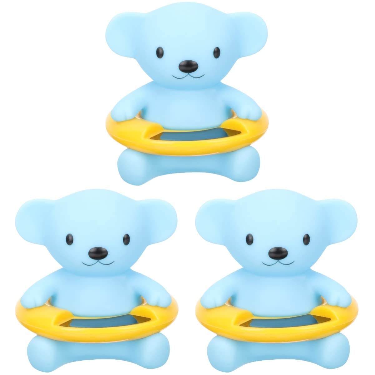 Zerodeko 3 Piezas Termometro De Agua Bañera De Bebé Piscina Juguete De Baño para Bebé Temperatura De La Pantalla Led Flotante Niño Termómetro Abs Materia Tómate Un Baño