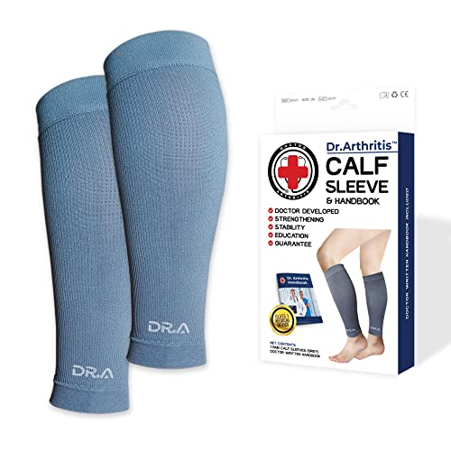 Fasce Compressione Polpacci Per Sport - Uomo/Donna, Bianco/Grigio/Nero, Per Corsa E Ciclismo - Foto 2