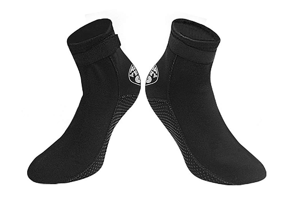 RUIXIA Neoprene 3mm Thermal Wetsuit Boots | Reef Water Shoes for Scuba Diving, Snorkeling & Beach Walking | Men Women Unisex Socks with Coral Protection