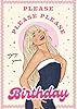 Fun Birthday Card Sabrina Carpenter Please Please - Illustrated Greeting Card #1